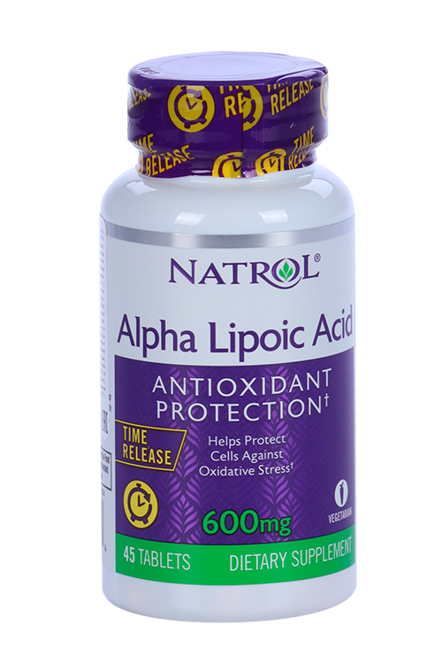 Добавка Natrol Alpha Lipoic Acid, 600 мг, 45 шт, таблетки