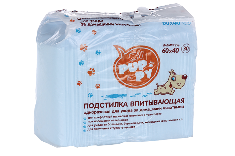 Подстилка My Puppy впитывающая одноразовая д/домашних животных 60х40 см 30 шт