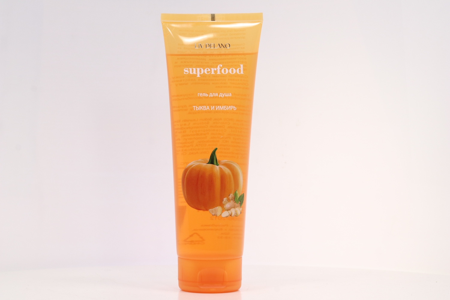 Гель д/душа Liv Delano Superfood тыква/имбирь, 250 мл
