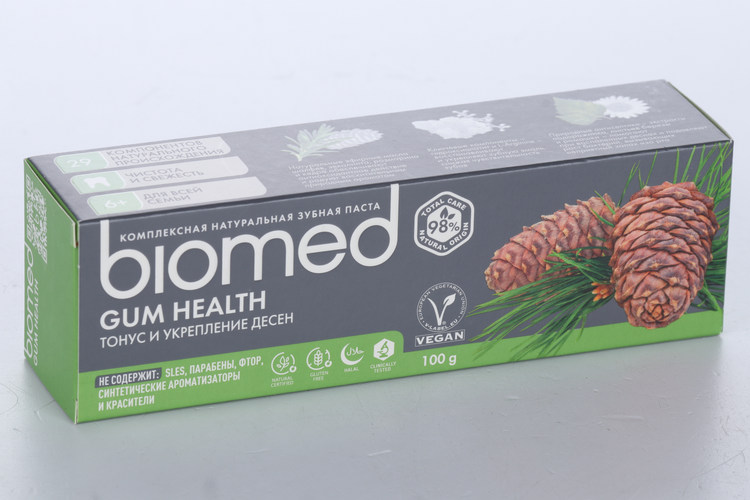 З/паста BIOMED GUM HEALTH тонус и укрепление десен  с эфирным маслом шалфея, 100 г