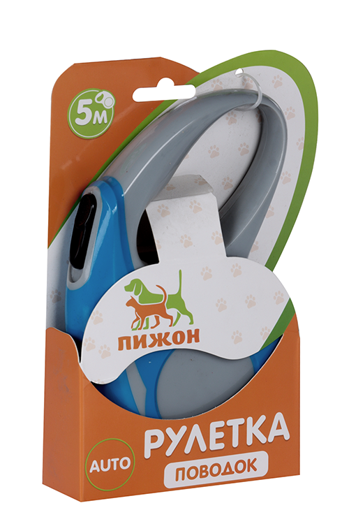 Рулетка «Молния», 5 м, до 15 кг, синяя