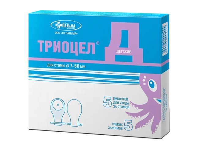 Калоприемник Триоцел-Д детский прозрачный (до 50 мм), 5 шт