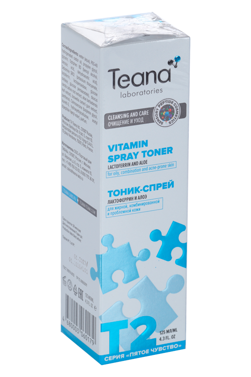 Тоник-спрей Teana laboratories T2 энергетический матирующий, 125 мл, (2001)