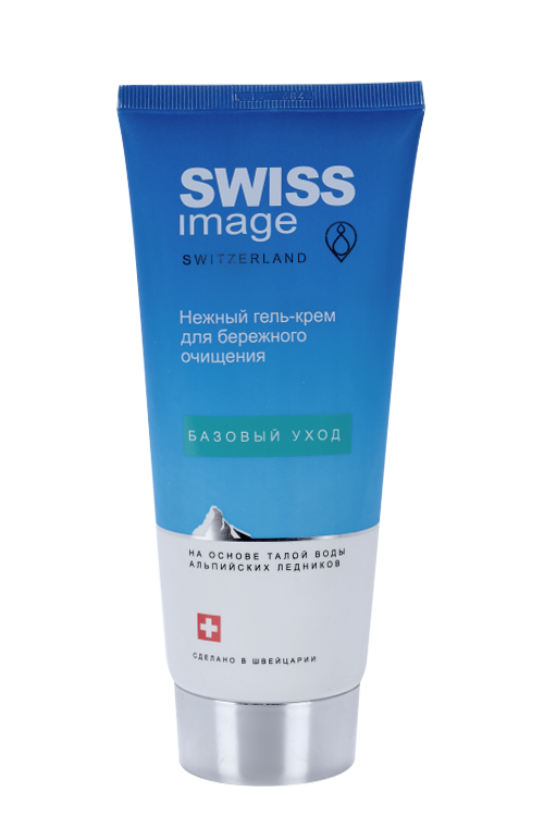 Гель-крем SWISS IMAGE д/лица нежный д/бережного очищения, 200 мл
