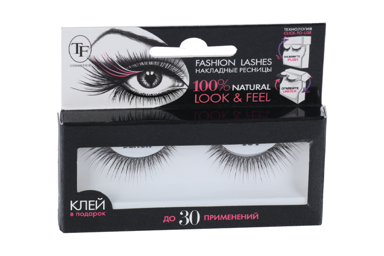 Ресницы TF Fashion Lashes накладные многоразового использования/клей каучук
