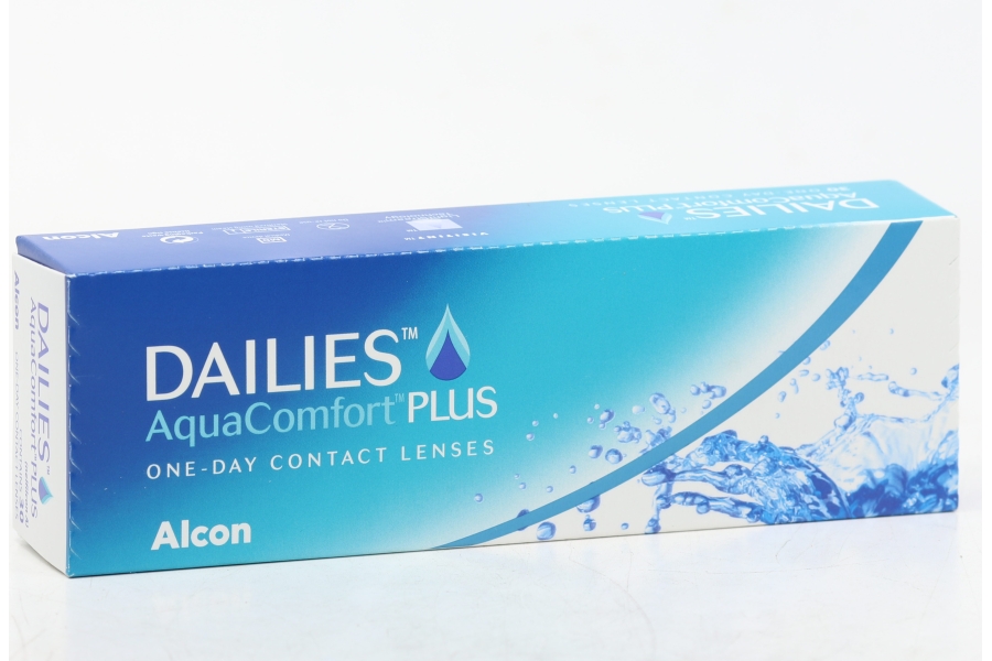 Линзы Alcon Dailies Aqua Comfort Plus контактные однодневные (диоптрия -4,25), 30 шт