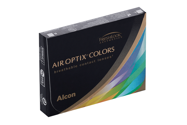 Линзы Alcon Air Optix Colors контакт цвет ежемес (диоптрия -0,00), 2 шт, изумрудный зеленый
