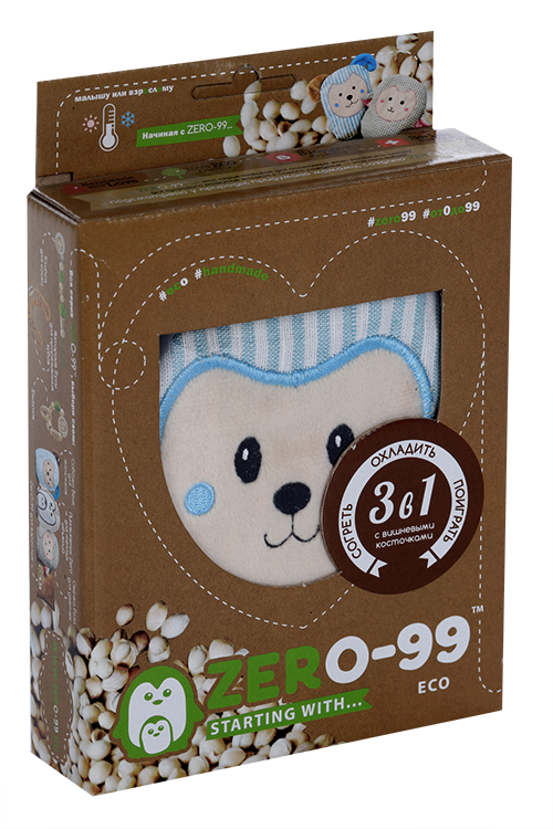 Игрушка-грелка Zero-99 Собачка с вишневыми косточками при головной боли/отеках/ушибах