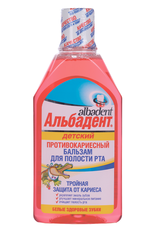 Бальзам д/полости рта Детский Альбадент противокариесный, 400 мл