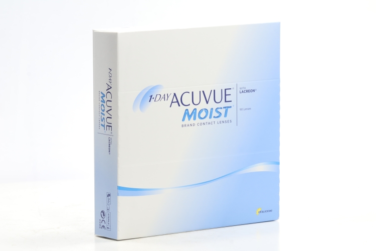 Линзы 1-Day Acuvue Moist контактные однодневные (диоптрия -3,25), 90 шт