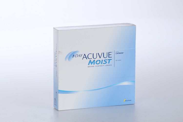 Линзы 1-Day Acuvue Moist контактные однодневные (диоптрия -2,50), 90 шт