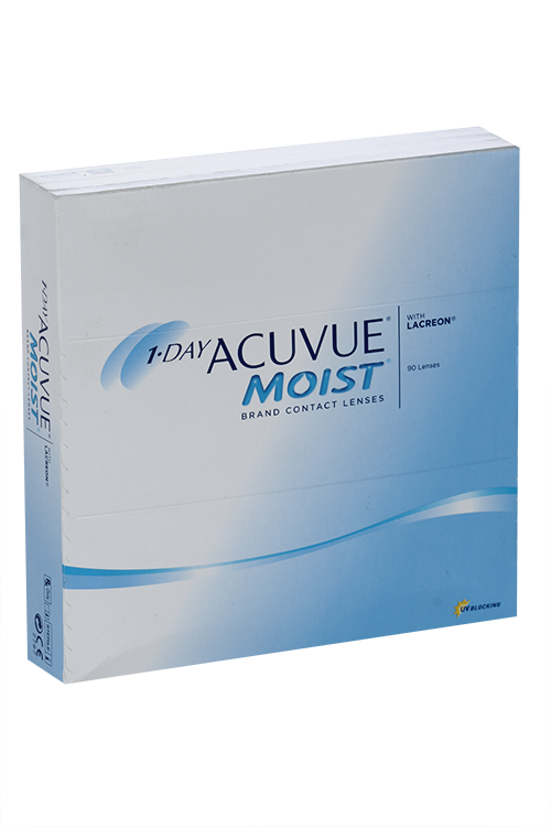Линзы 1-Day Acuvue Moist контактные однодневные (диоптрия -2,0), 90 шт