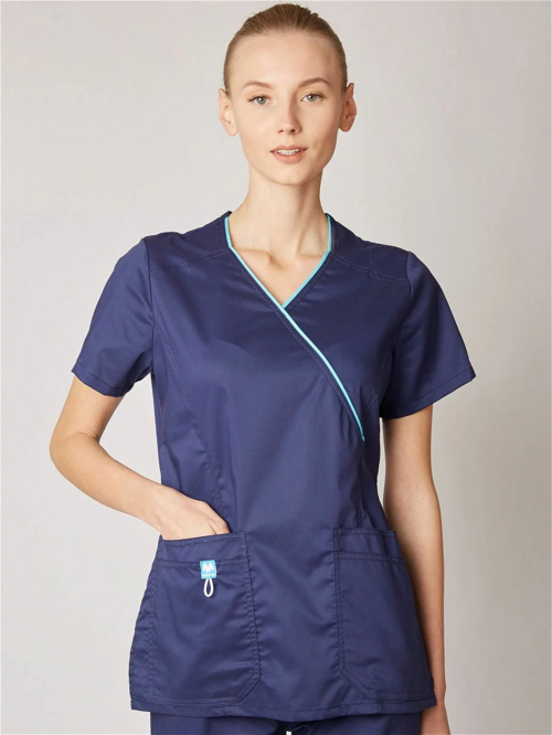 Рубашка медицинская Medcostume женская MC6066 темно-синяя р 48