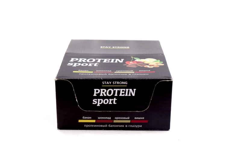 Батончик EFFORT PROTEIN SPORT МИКС банан/вишня/ореховый/шоколад, 40 г, 24 шт