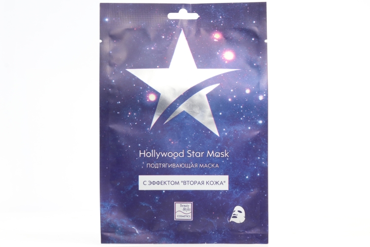 Маска д/лица Beauty Style Hollywood Star Mask подтягивающая с эффектом  Вторая кожа, 10 шт