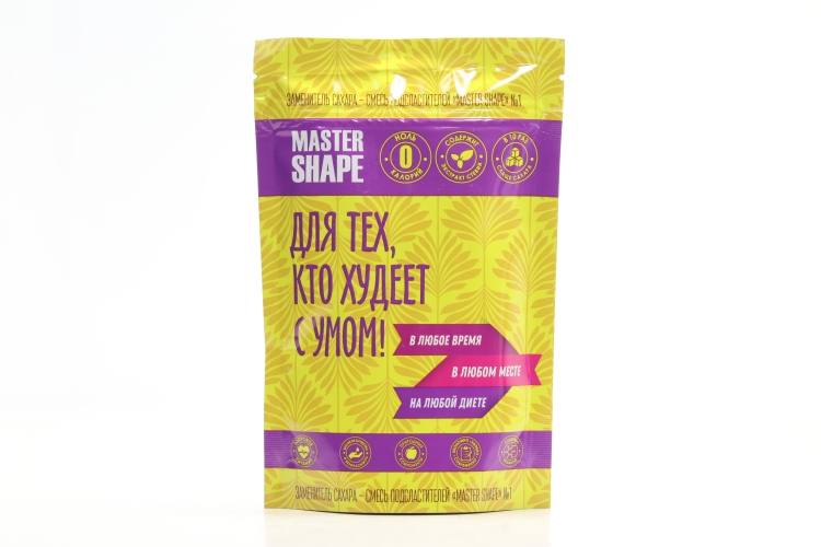 Сахарозаменитель Master Shape №1 инулин/стевиозид/сукралоза/эритрит дой-пак, 150 г