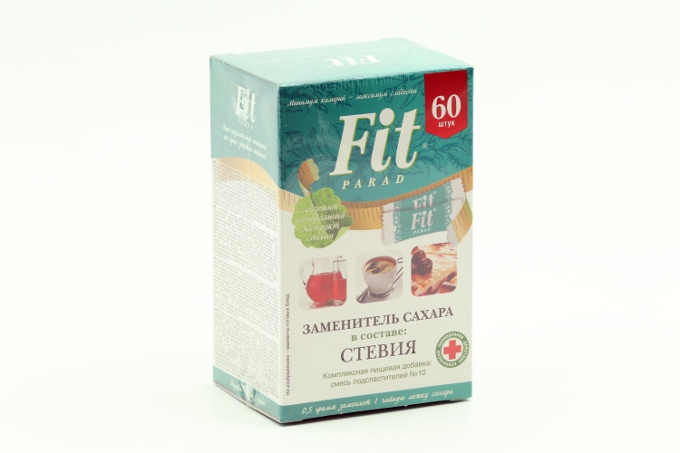 Сахарозаменитель FitParad №10 стевиозид/сукралоза/эритрит/топинамбур саше, 60 шт