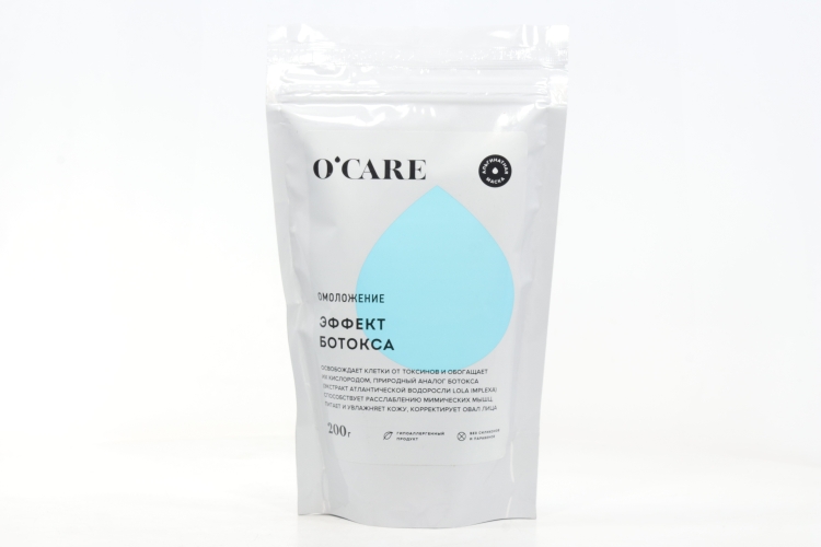 Омолаживающая альгинатная маска Ocare от морщин с эффектом ботокса д/лица, 200 г
