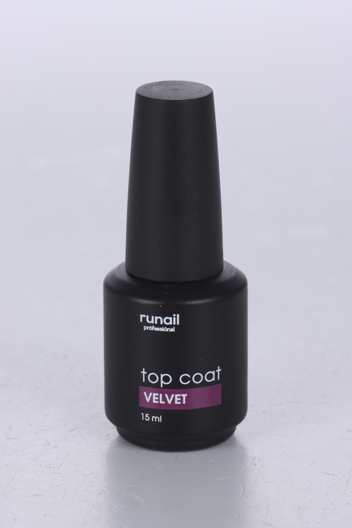 Топ RuNail Professional TopCoat Velvet д/гель-лака матовый бархатный 15 мл