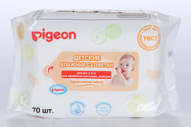 Салфетки Pigeon Бэби Тус и Гам Вайрс д/чистки молочн зубов б/аромата, 20 шт, (3349078290)