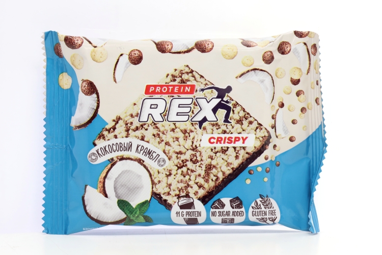 Хлебцы ProteinRex Crispy протеино-злаковые со вкусом кокосовый крамбл 55 г