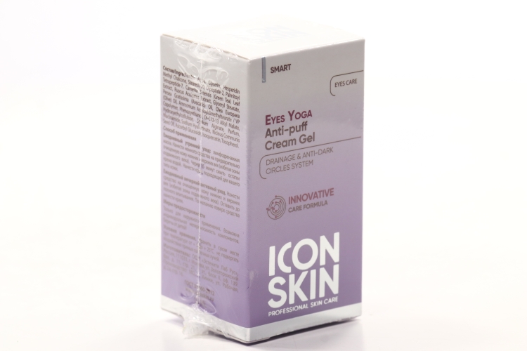 Крем-гель ICON SKIN д/кожи вокруг глаз от отёков и темных кругов EYES YOGA, 15 мл