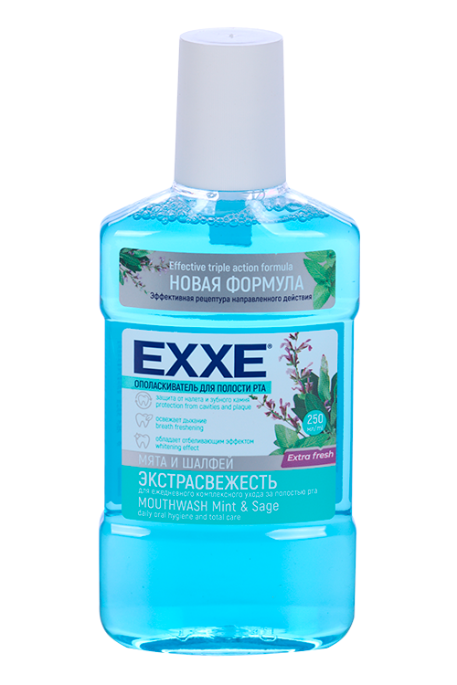 Ополаскиватель Exxe д/полости рта Экстра свежесть, 250 мл