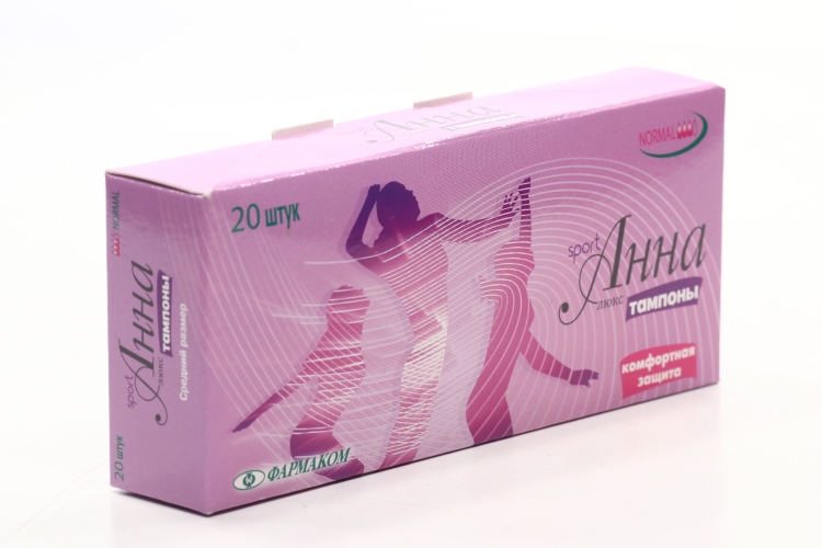 Тампоны Анна Люкс серия Sport нормал, 20 шт