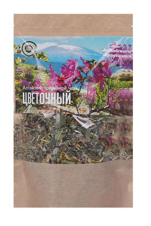 Чай травяной Фито энергия Цветочный, 100 г, крафт-пакет