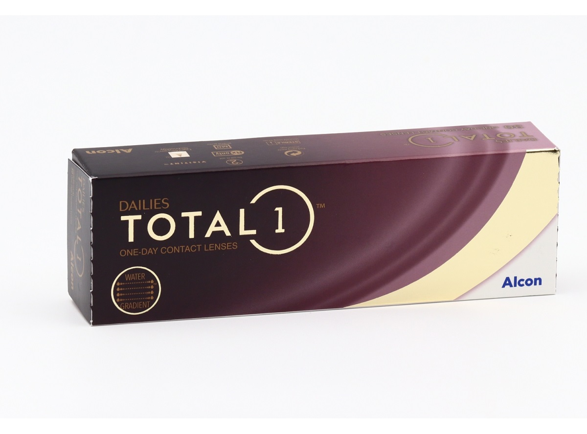 Линзы Alcon Dailies Total1 контактные однодневные водоградиентные (диоптрия -3,75), 30 шт
