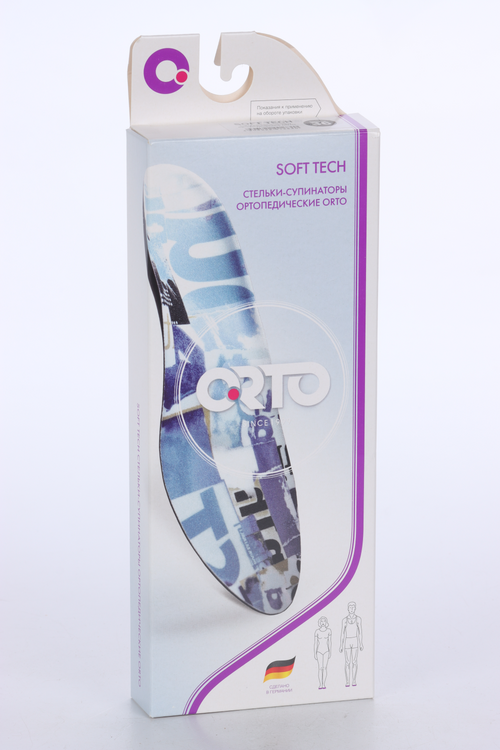 Стельки ORTO Soft Tech ортопедические супинаторы с эффектом памяти р 36, пара