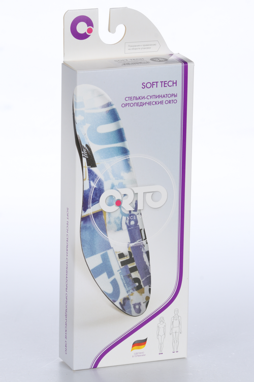 Стельки ORTO Soft Tech ортопедические супинаторы с эффектом памяти р 38, пара