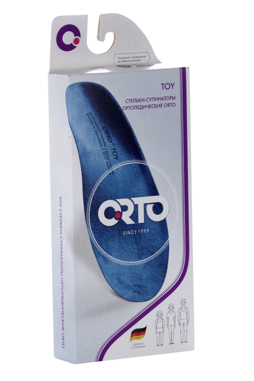 Стельки ORTO Toy сводоподдерживающие ортопедические синий д/детей р 13, пара