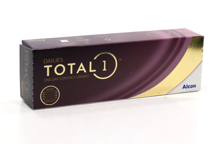 Линзы Alcon Dailies Total1 контактные однодневные водоградиентные (диоптрия -1,0), 30 шт