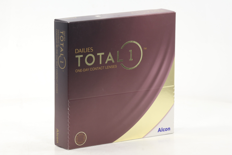 Линзы Alcon Dailies Total1 контактные однодневные водоградиентные (диоптрия -9,0), 90 шт