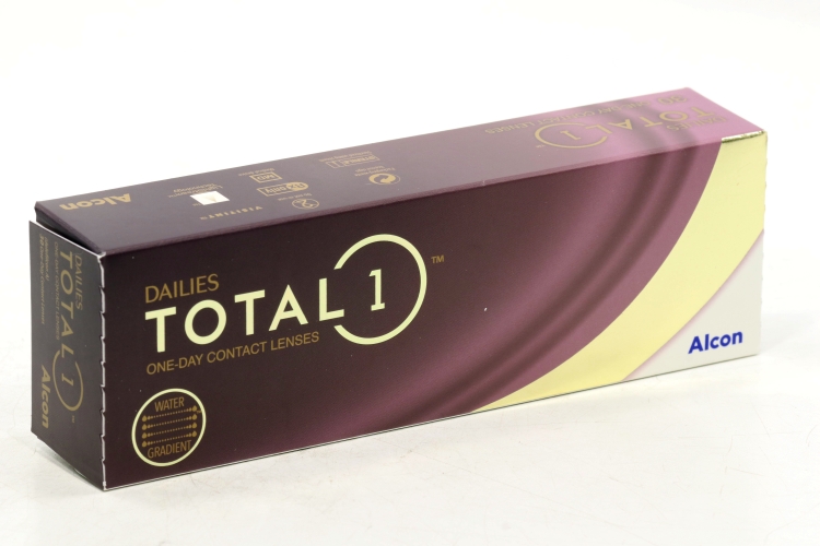 Линзы Alcon Dailies Total1 контактные однодневные водоградиентные (диоптрия -1,25), 30 шт
