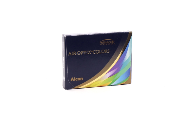 Линзы Alcon Air Optix Colors контакт цвет ежемес (диоптрия -3,0), 2 шт, серебристый серый