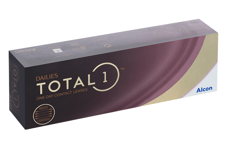 Линзы Alcon Dailies Total1 контактные однодневные водоградиентные (диоптрия -4,5), 30 шт