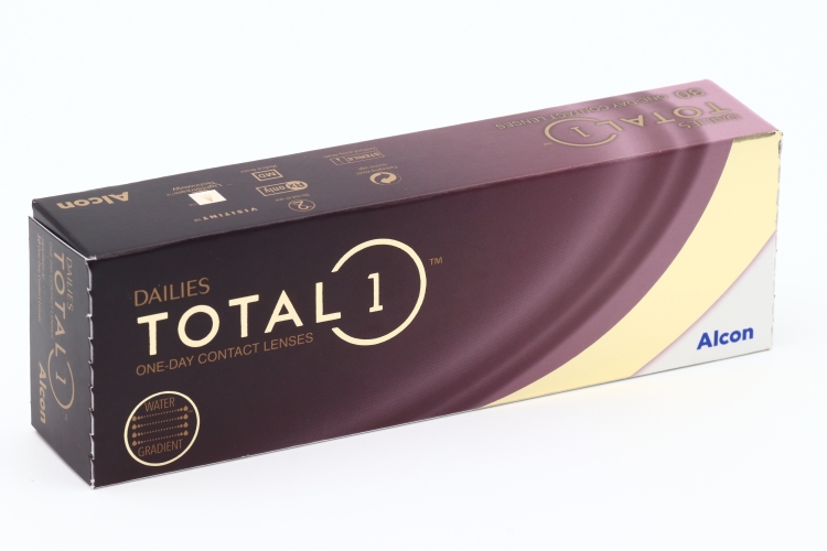 Линзы Alcon Dailies Total1 контактные однодневные водоградиентные (диоптрия -4,25), 30 шт
