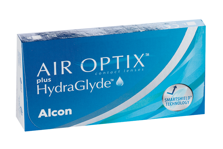 Контактные линзы Air Optix plus HydraGlyde (диоптрия -1,25), 6 шт