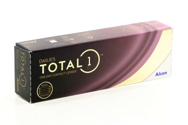 Линзы Alcon Dailies Total1 контактные однодневные водоградиентные (диоптрия -7,0), 30 шт