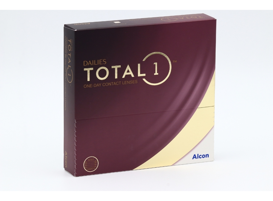 Линзы Alcon Dailies Total1 контактные однодневные водоградиентные (диоптрия -1,25), 90 шт