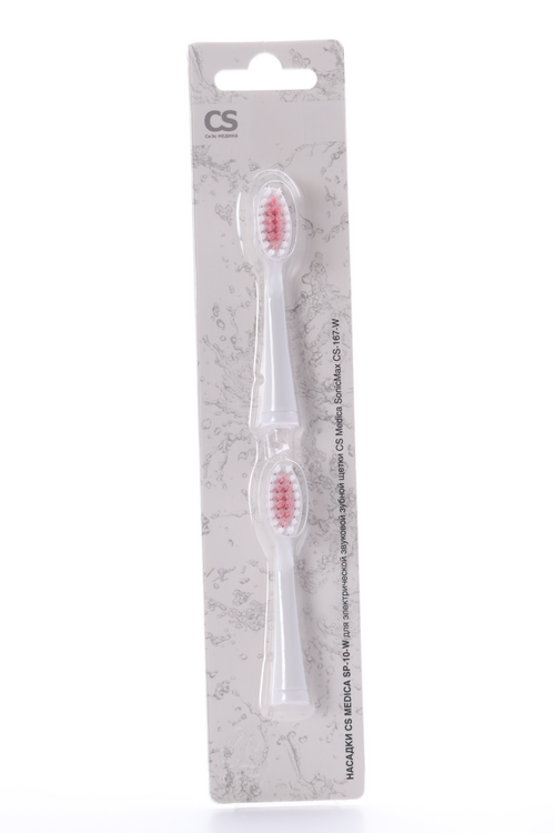 Насадки 2 белый/красный к электрич з/щетке CS Medica SonicMax CS-167-W