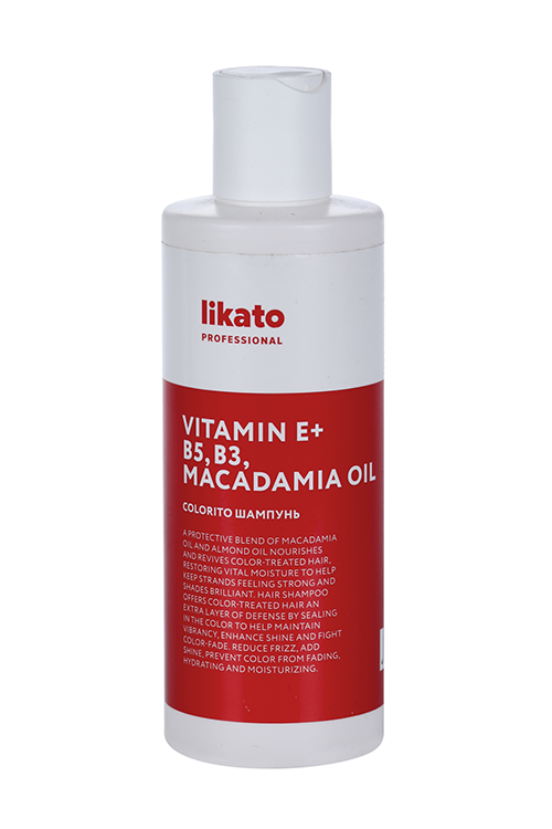 Шампунь Likato Professional COLORITO д/окрашенных волос Vitamin E+B5/B3/Macadamia Oi, 250 мл