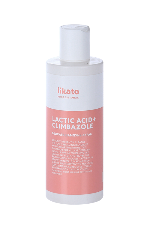Шампунь-скраб Likato Professional DELIKATE д/чувст кожи головы п/перх Lactic Acid+Climbazole, 250 мл