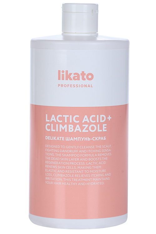 Шампунь-скраб Likato Professional DELIKATE д/чувст кожи головы п/перх Lactic Acid+Climbazole, 750 мл