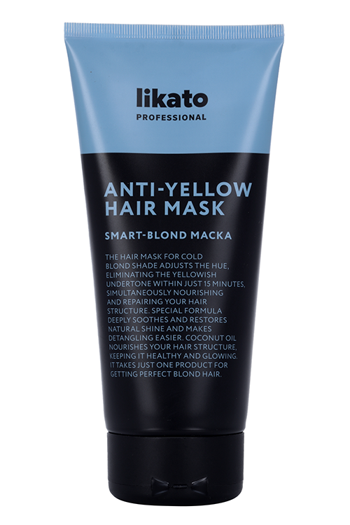 Маска Likato Professional SMART-BLOND д/придания холод оттенка светлым волосам Anti-Yellow, 200 мл
