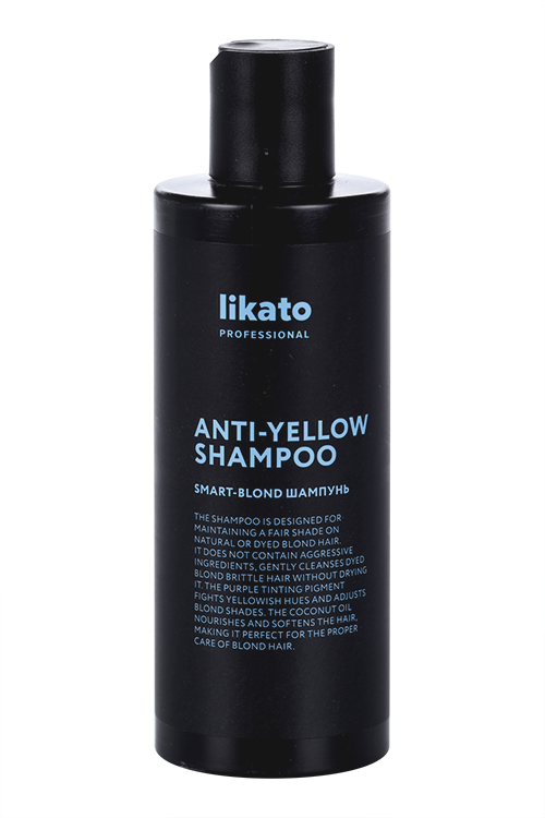 Шампунь Likato Professional SMART-BLOND д/придания холод оттен светлым волосам Anti-Yellow, 250 мл