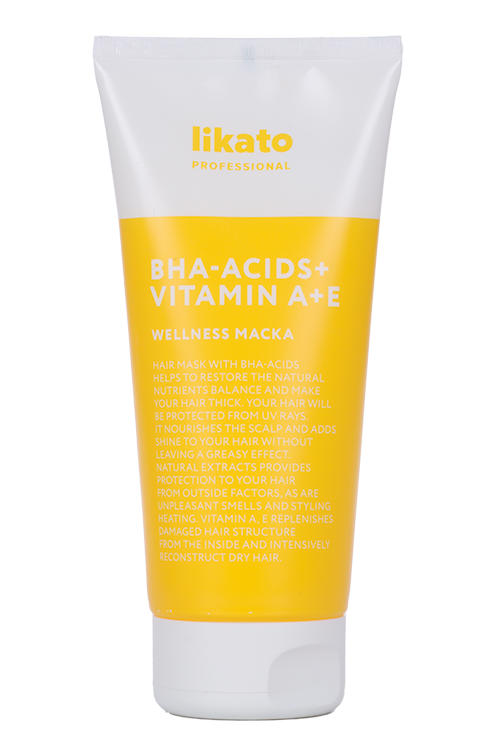 Маска Likato Professional WELLNESS д/предотвращения ломкости BHA Acids+Vitamin A+E, 200 мл