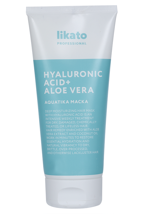 МаскаLikato Professional AQUATIKA д/увлаж/защиты натурал волос Hyaluronic Acid+Aloe Vera, 200 мл